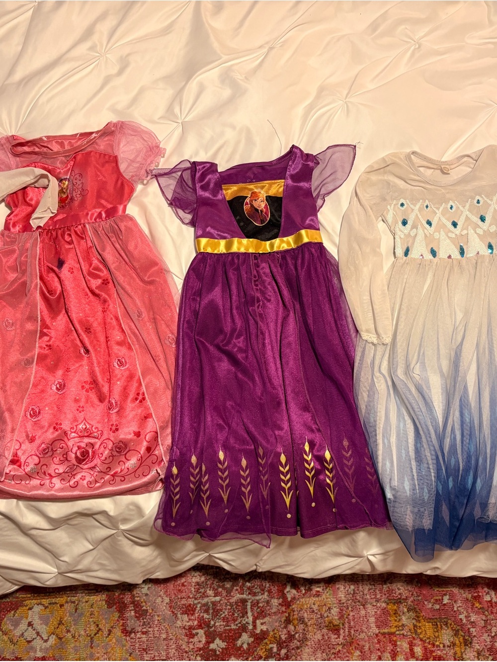 Disney Frozen & Princess Dress-Up Bundle | 5 Dresses | 3T–4T